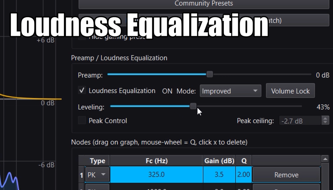 DoveSonicEQ Loudness Equalization set to 40 percent for WARDOGS footsteps